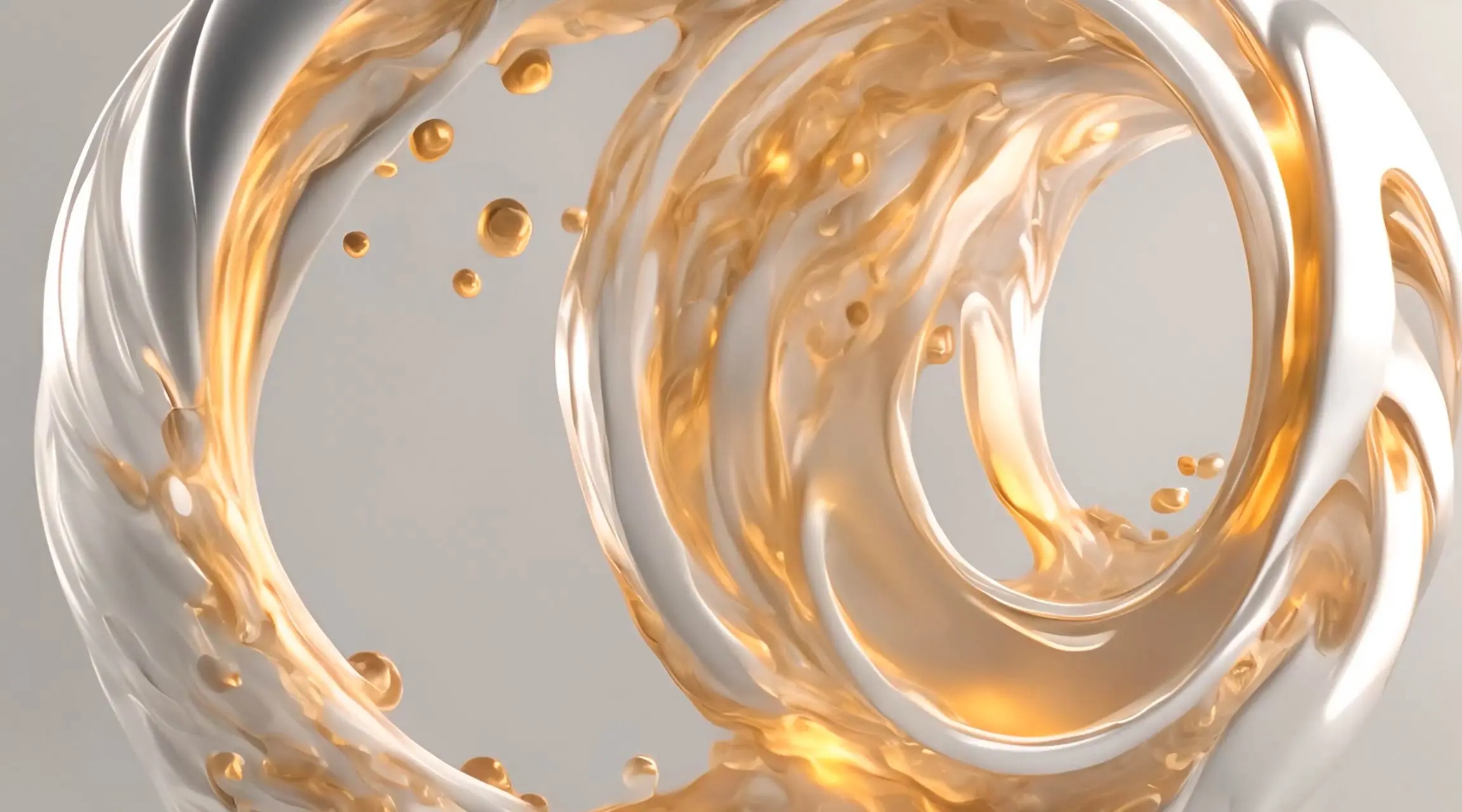Golden Swirl Dynamics Luxurious Fluid Motion Backdrop
